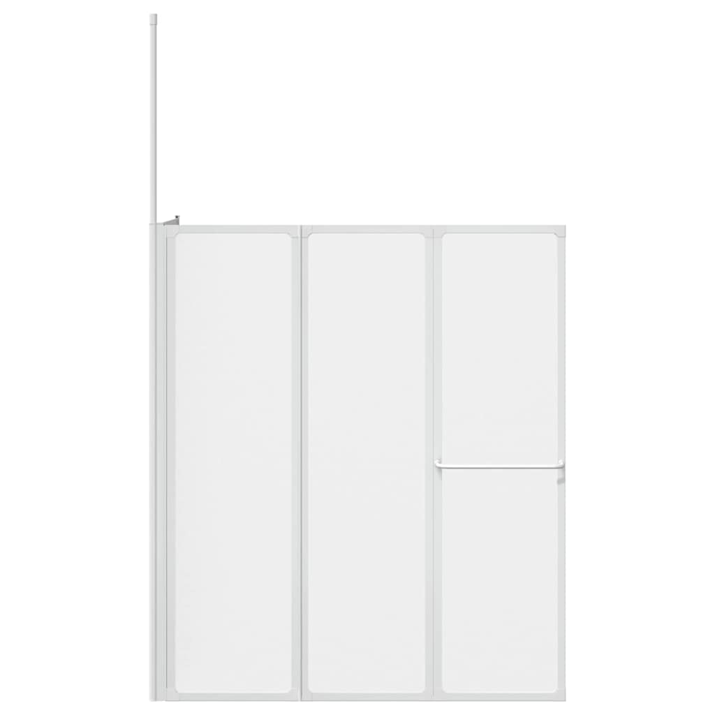 Vonios ekranas Matinis 120 x 70 x 137 cm Aliuminis & PP plokštė