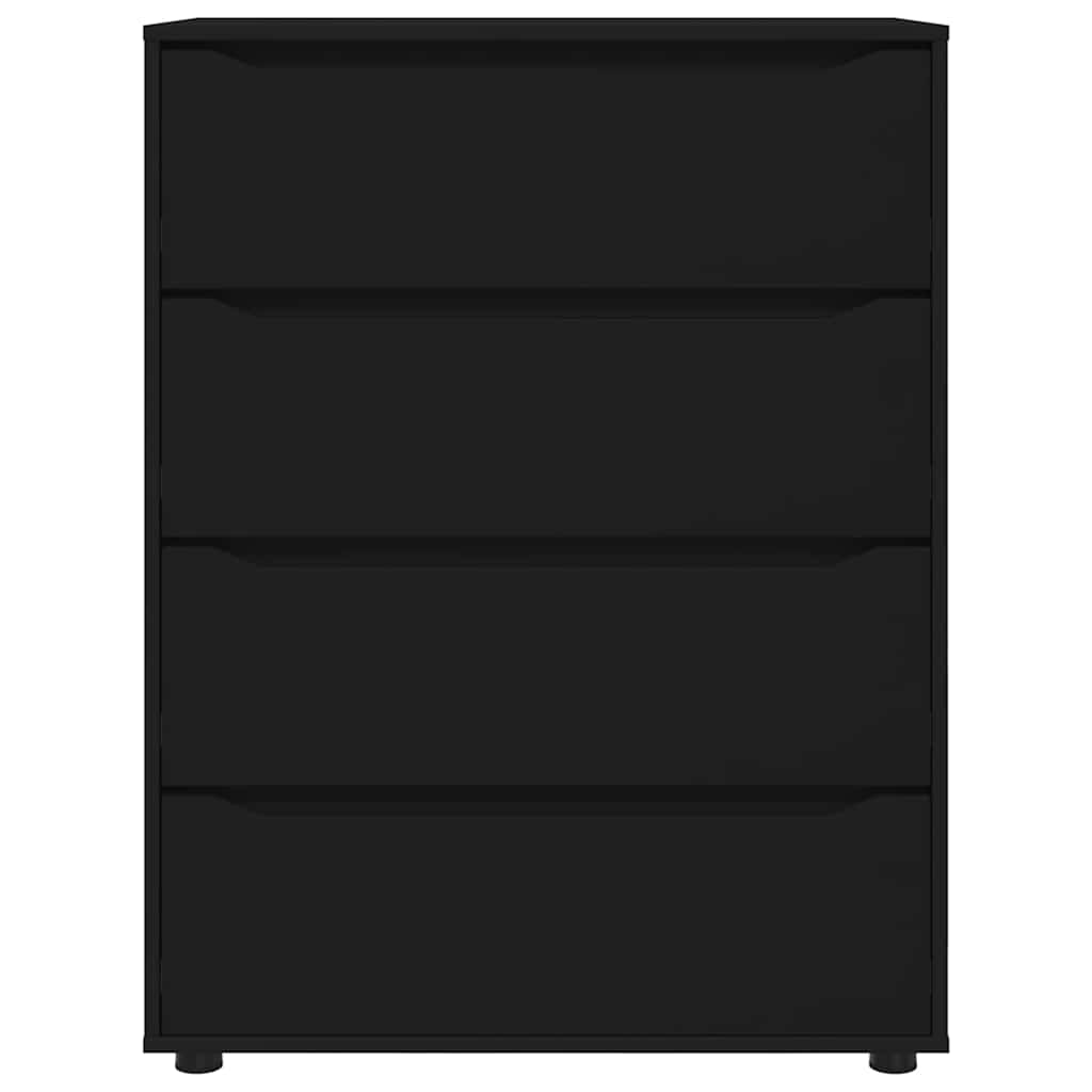 Saugojimo spintos Juoda 80 x 48 x 105 cm Apdirbta mediena
