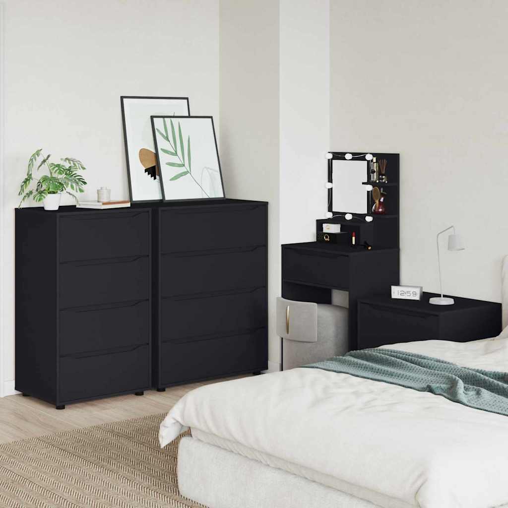 Saugojimo spintos Juoda 60 x 48 x 105 cm Apdirbta mediena