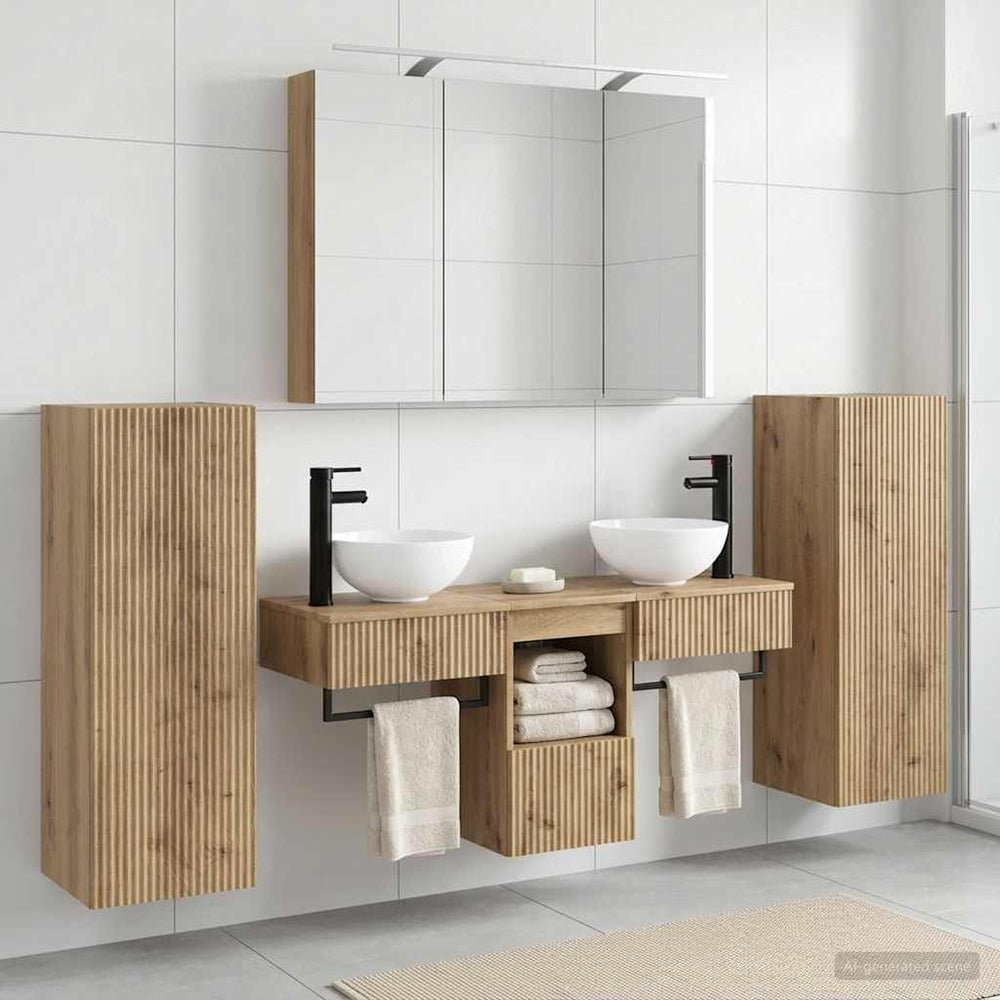 Vonios baldų rinkinys 6 pcs Artisano ąžuolo