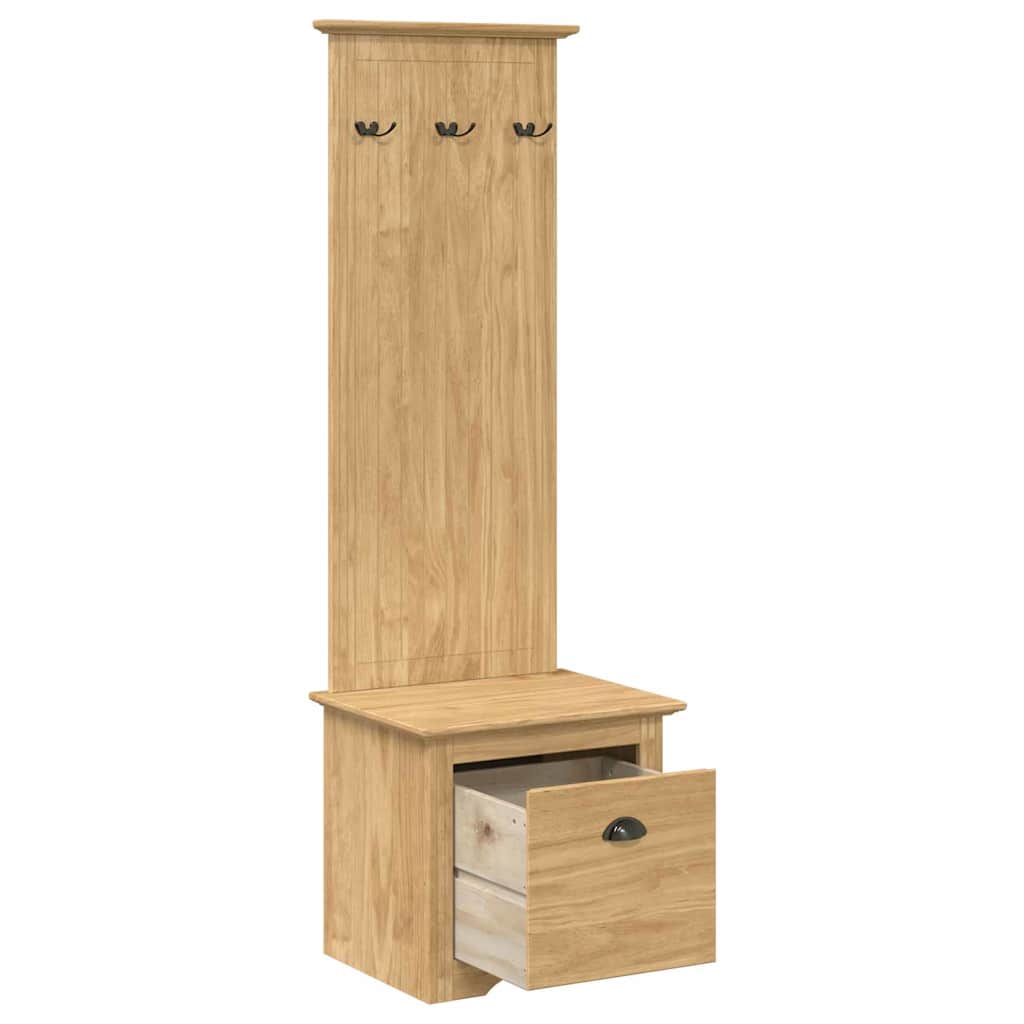 Prieškambario spintelė BODO Medus ruda 50 x 40 x 156,7 cm
