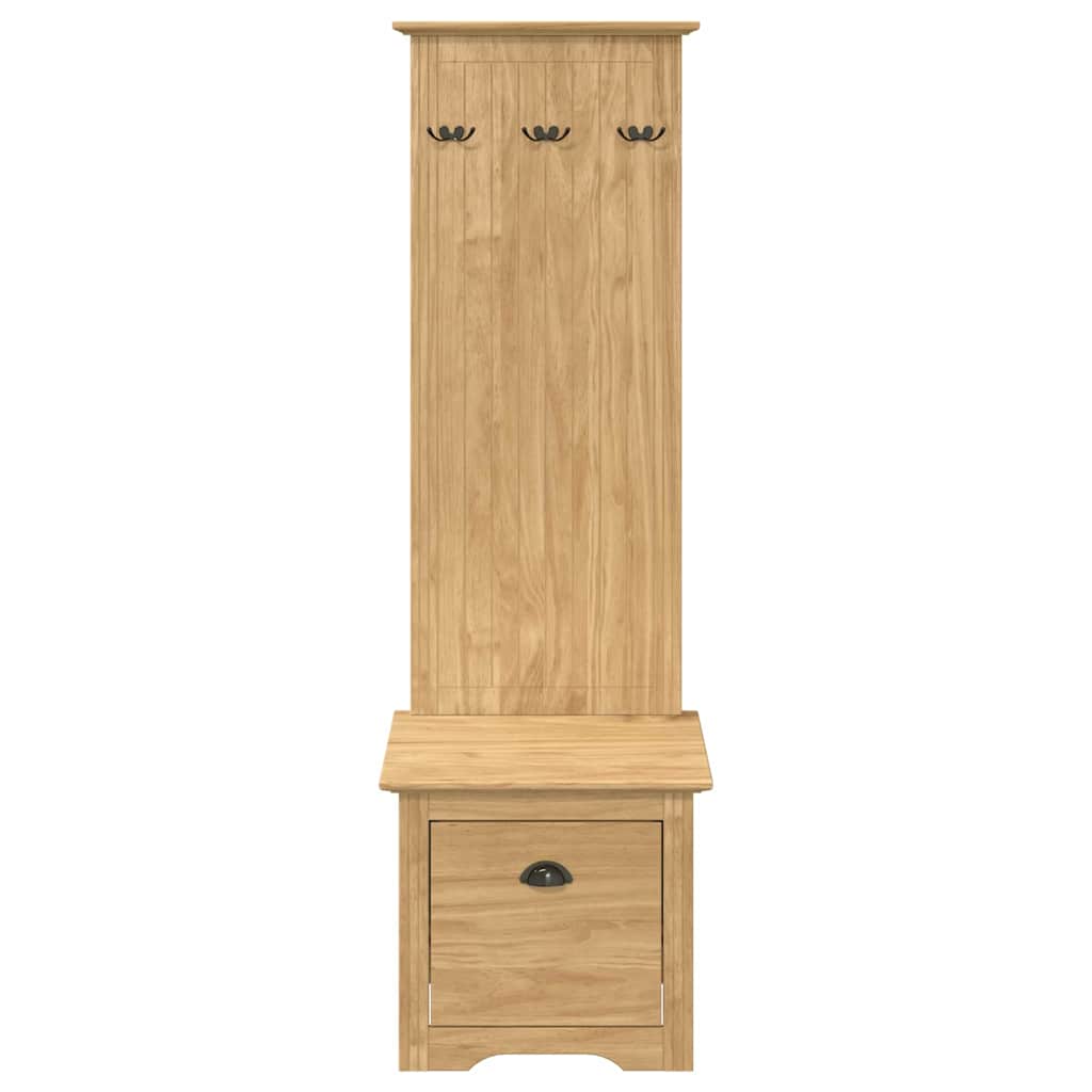 Prieškambario spintelė BODO Medus ruda 50 x 40 x 156,7 cm