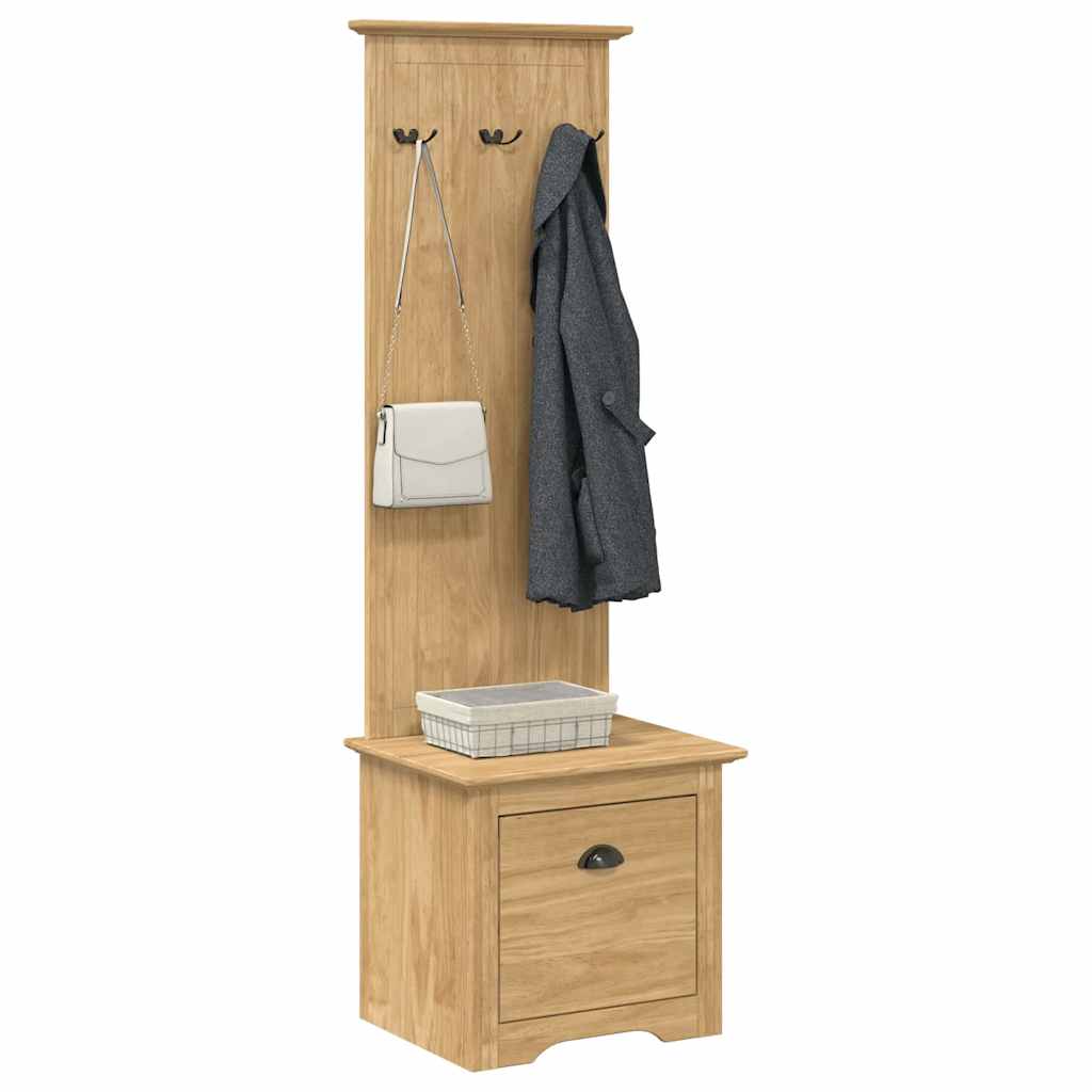 Prieškambario spintelė BODO Medus ruda 50 x 40 x 156,7 cm