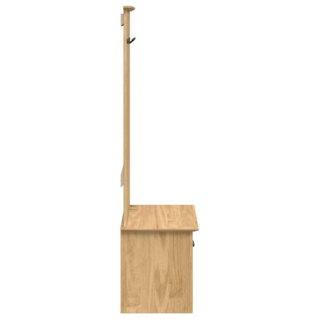 Prieškambario spintelė BODO Medus ruda 50 x 40 x 156,7 cm