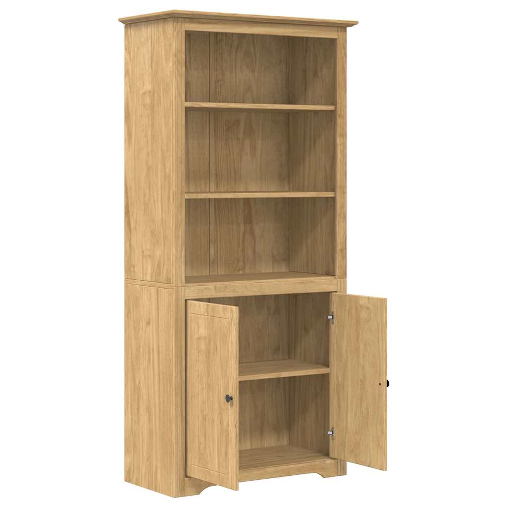 Knygų lentyna BODO Medus ruda 82 x 40 x 173 cm Apdirbta mediena