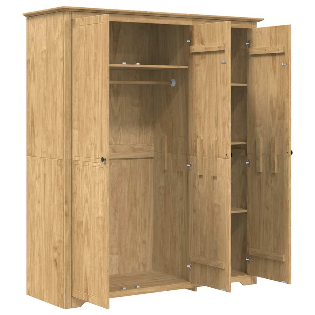 BODO Honey Brown Wardrobe 146 x 53.5 x 173 cm Treated wood