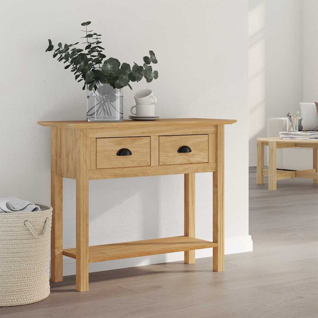 Konsoles galds ar atvilktni BODO Medus brūns 91 x 34.7 x 74 cm
