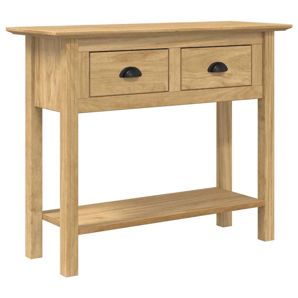 Konsoles galds ar atvilktni BODO Medus brūns 91 x 34.7 x 74 cm