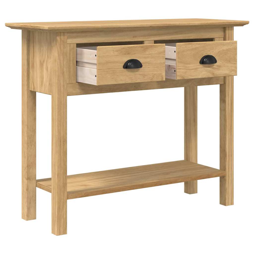Konsoles galds ar atvilktni BODO Medus brūns 91 x 34.7 x 74 cm