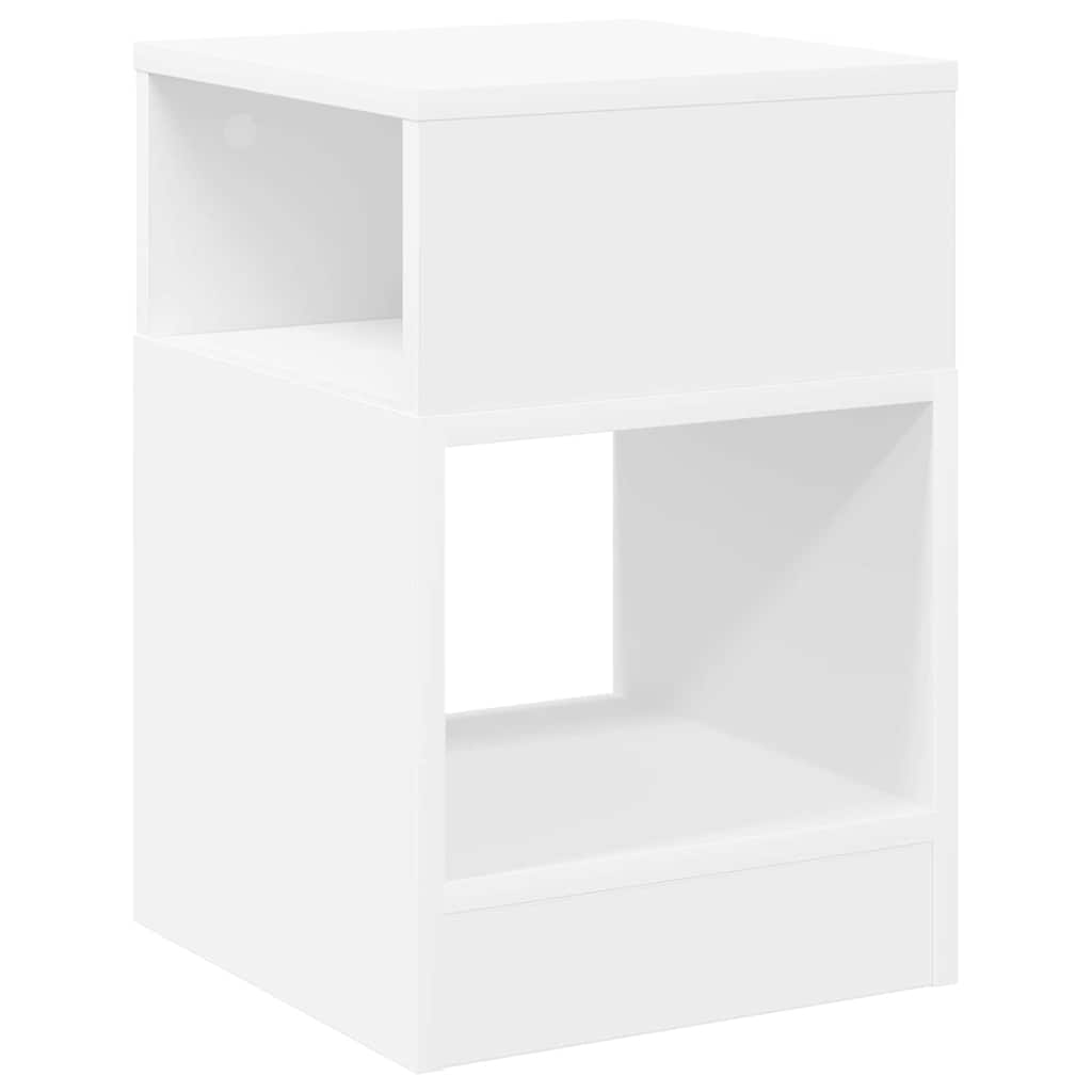 Žurnalinis staliukas Balta 30,5 x 30 x 45 cm Apdirbta mediena