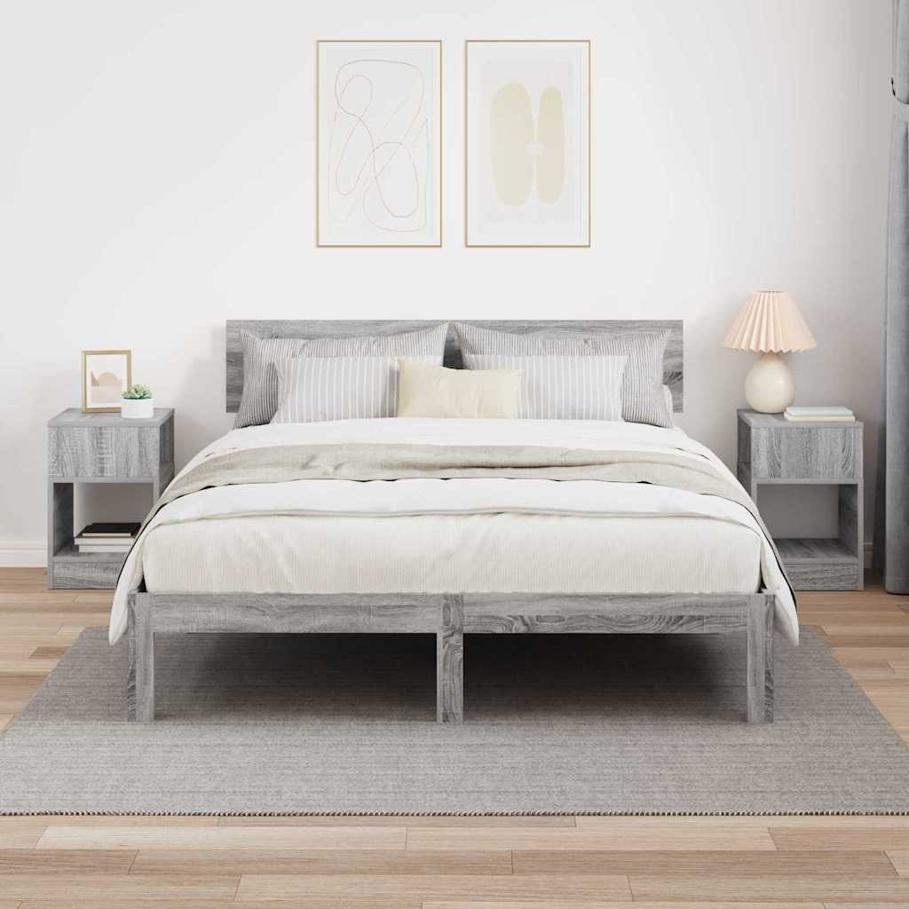 Žurnalinis staliukas 2 pcs Pilkas Sonoma 30,5 x 30 x 45 cm