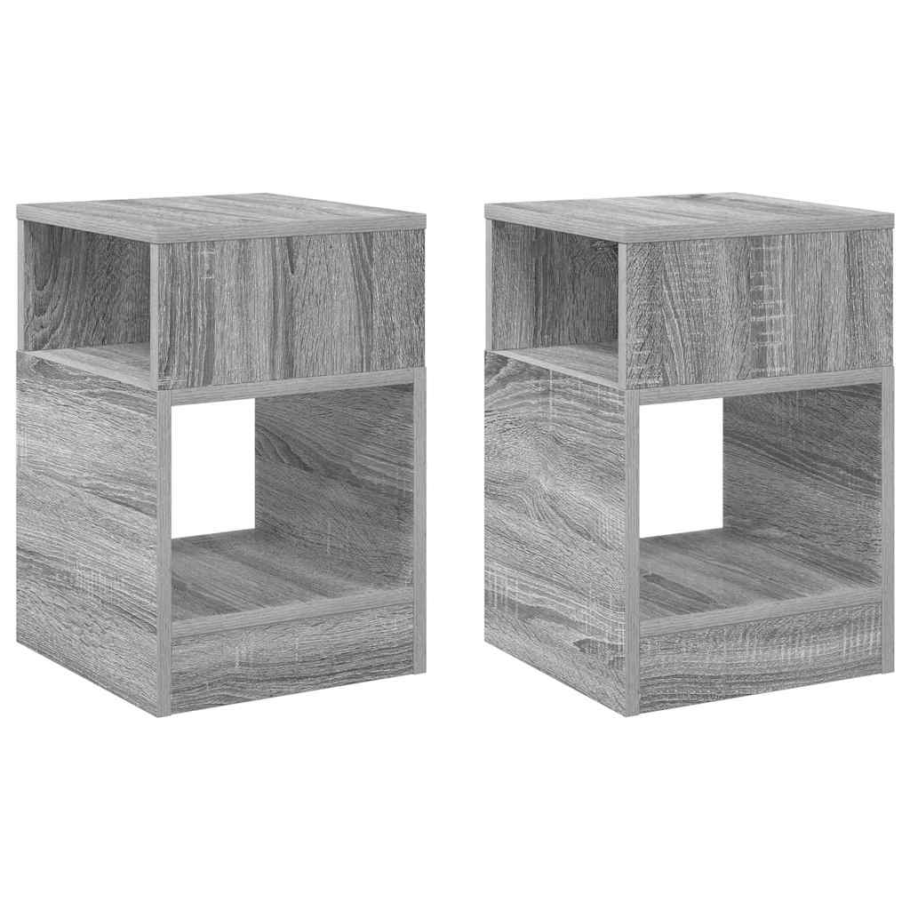 Žurnalinis staliukas 2 pcs Pilkas Sonoma 30,5 x 30 x 45 cm