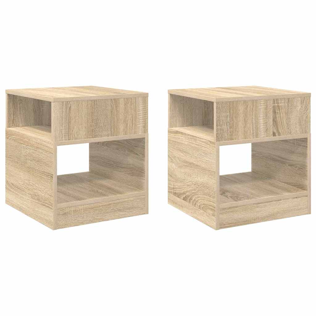 Žurnalinis staliukas 2 pcs Sonoma ąžuolas 40,5 x 40 x 45 cm