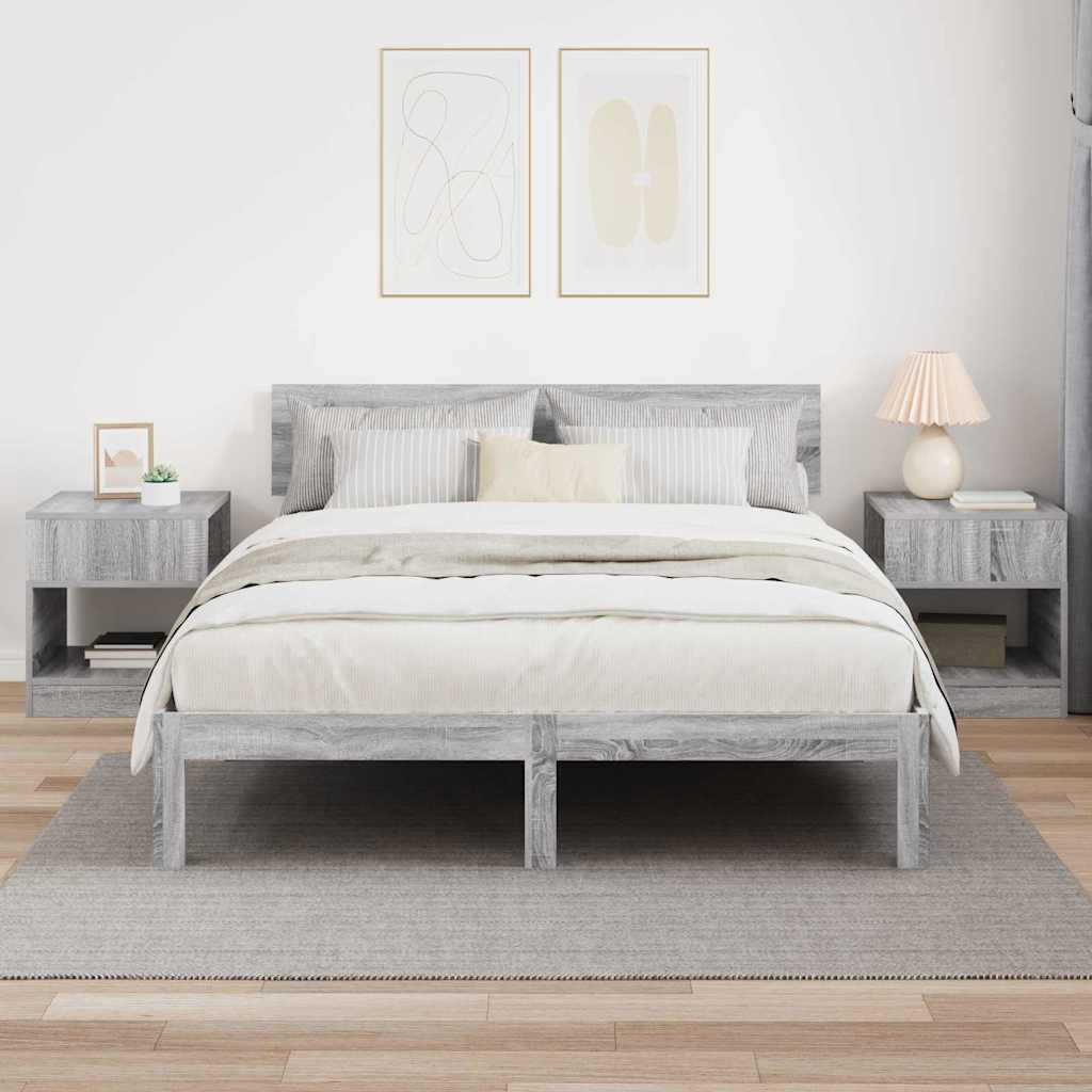 Žurnalinis staliukas 2 pcs Pilkas Sonoma 40,5 x 40 x 45 cm