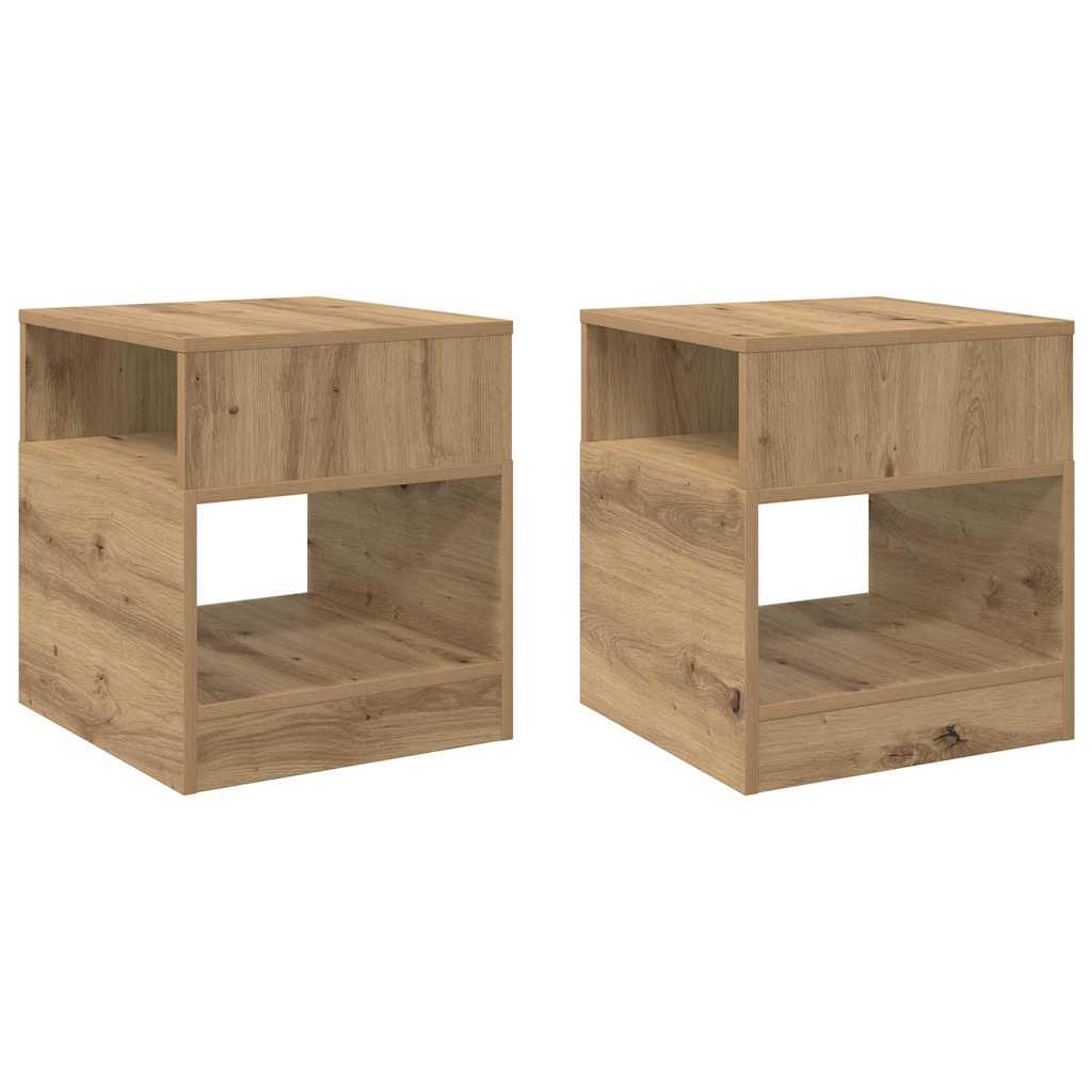 Žurnalinis staliukas 2 pcs Amatininkų ąžuolas 40,5 x 40 x 45 cm