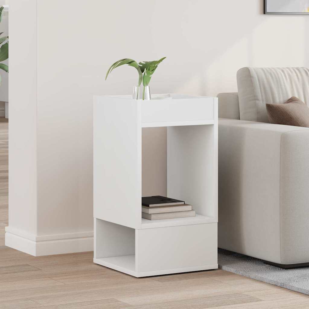 Coffee table White 30 x 30 x 56 cm Engineered wood