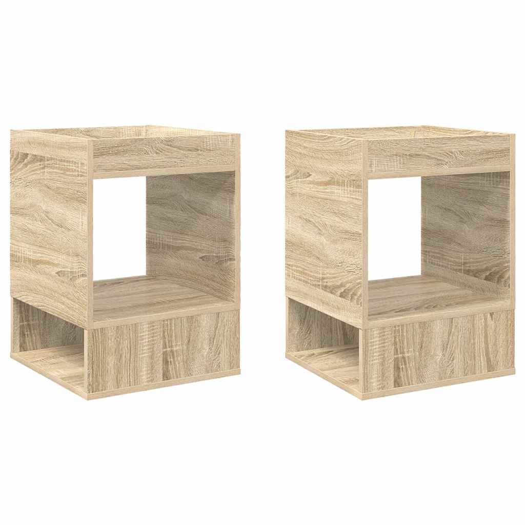 Žurnālgaldiņš 2 gab. Sonoma ozolkoka 40 x 40 x 56 cm