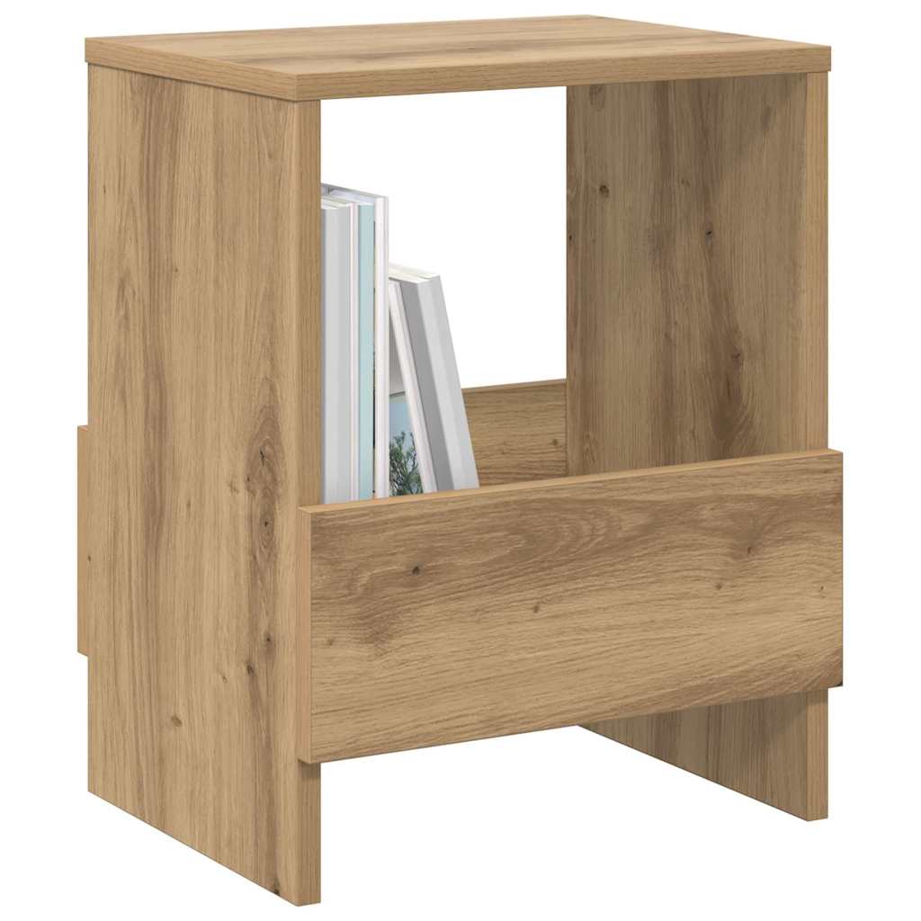 Magazine rack Artisanal oak 35 x 30 x 45 cm