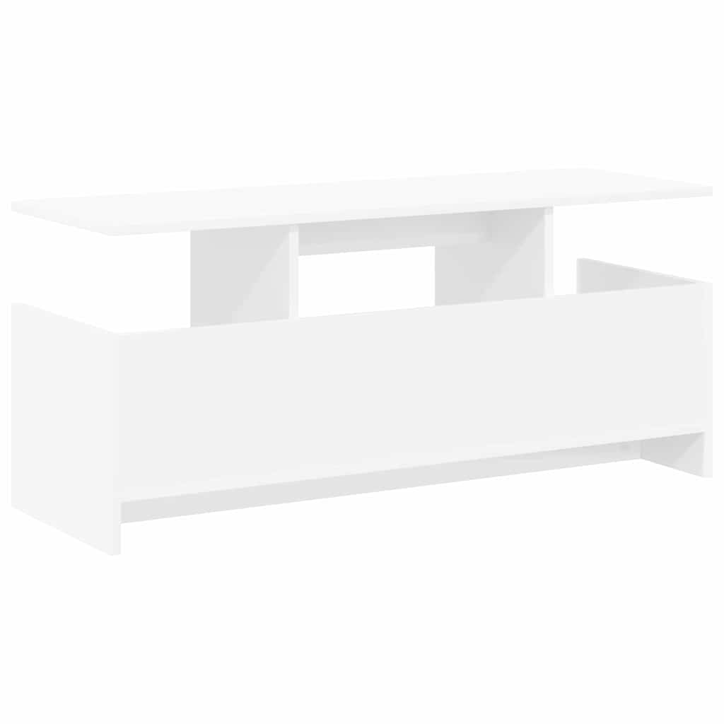 TV Stand White 102 x 35 x 45 cm Engineered wood
