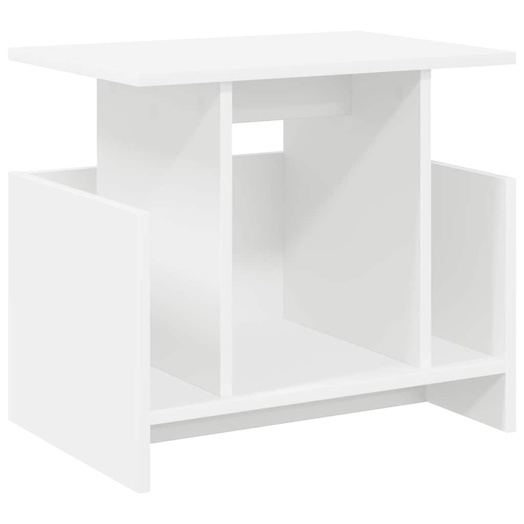 TV statīvs Balts 50 x 35 x 45 cm Apstrādāta koksne
