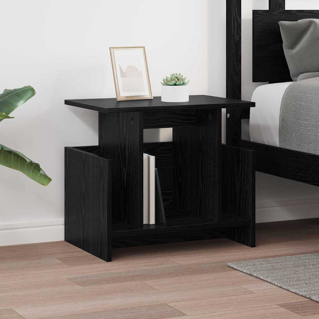 TV stand Black oak 50 x 35 x 45 cm