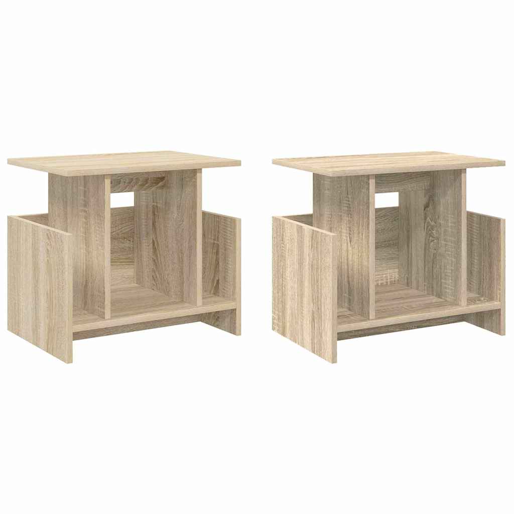 Televizoriaus stovas 2 pcs Sonoma ąžuolas 50 x 35 x 45 cm