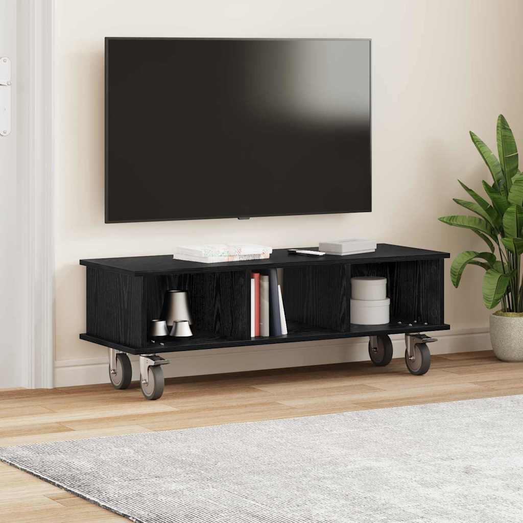 Televizoriaus stovas Juodas ąžuolas 100 x 35 x 35 cm