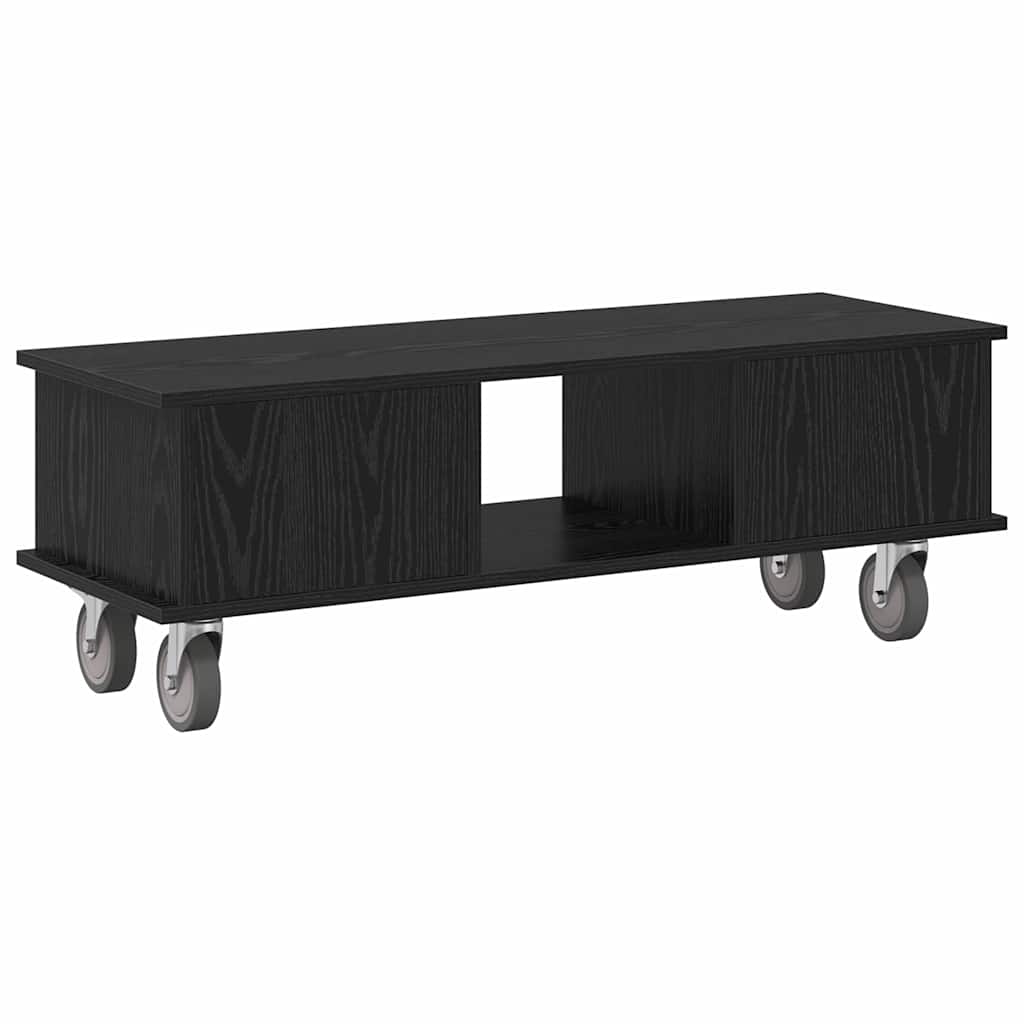 Televizoriaus stovas Juodas ąžuolas 100 x 35 x 35 cm