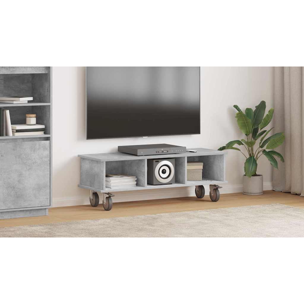 Televizoriaus stovas Betono pilka 100 x 35 x 35 cm