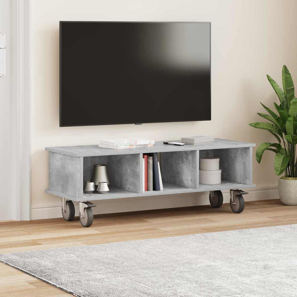 Televizoriaus stovas Betono pilka 100 x 35 x 35 cm