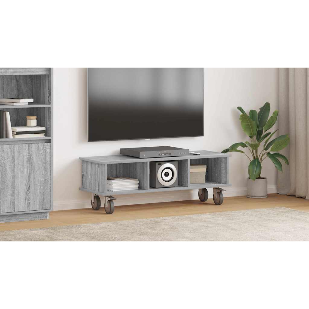 Televizoriaus stovas Pilkas Sonoma 100 x 35 x 35 cm