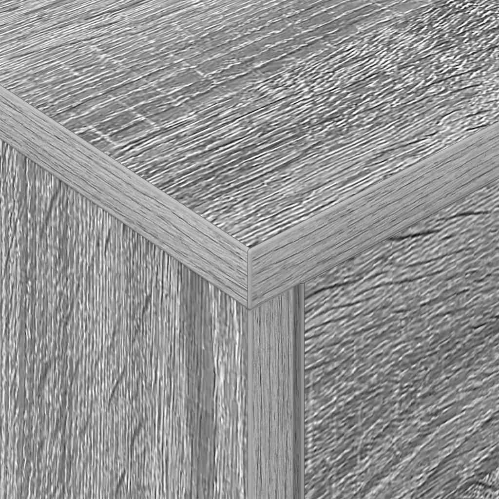 Naktinis staliukas 2 pcs Pilkas Sonoma 40,5 x 40 x 48 cm