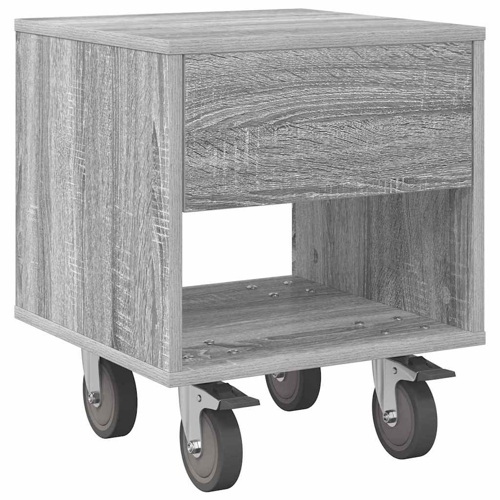 Naktinis staliukas 2 pcs Pilkas Sonoma 40,5 x 40 x 48 cm