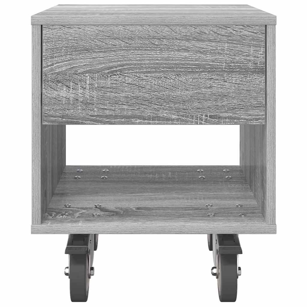 Naktinis staliukas 2 pcs Pilkas Sonoma 40,5 x 40 x 48 cm