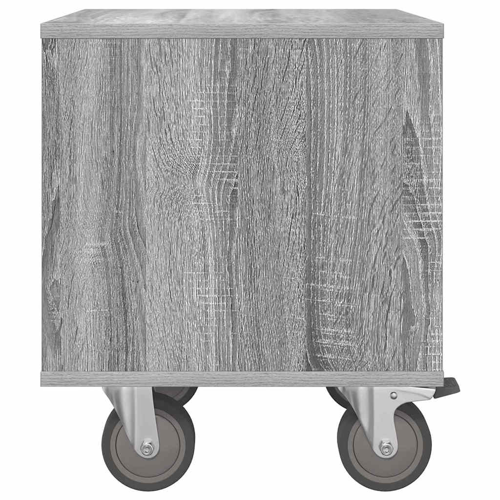 Naktinis staliukas 2 pcs Pilkas Sonoma 40,5 x 40 x 48 cm
