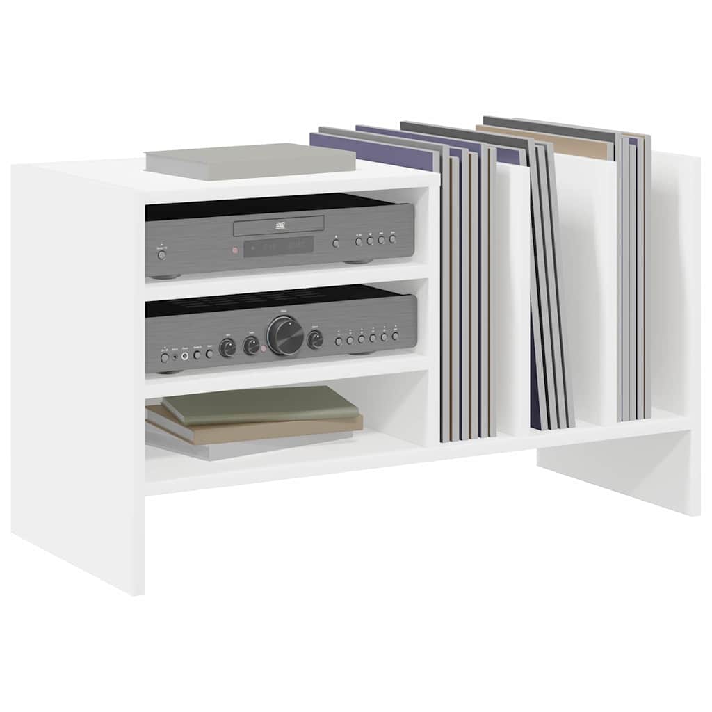 Plokštelių spintelė Balta 78,5 x 35 x 45 cm Apdirbta mediena