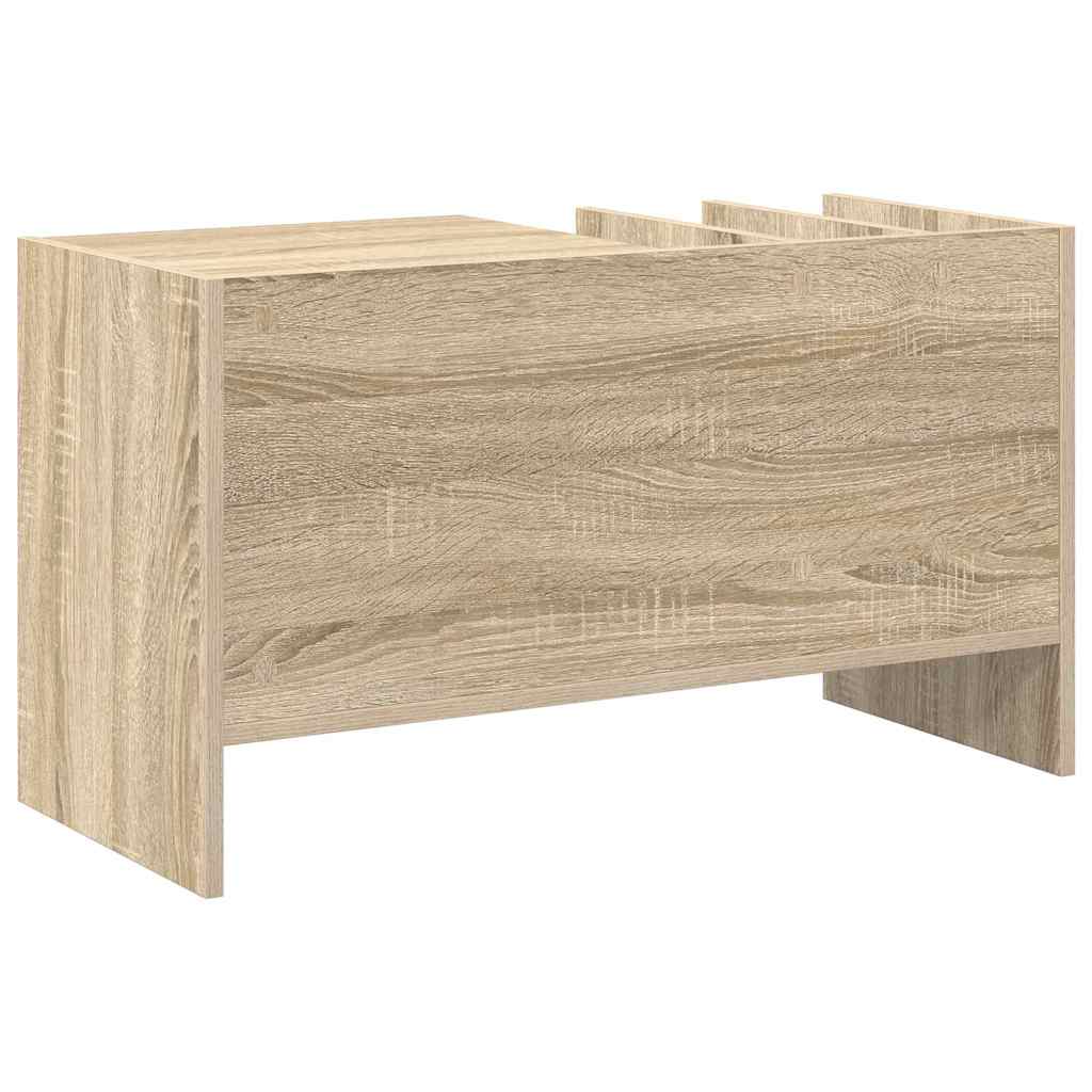 Record Cabinet with Shelf Sonoma Oak 78.5 x 35 x 45 cm