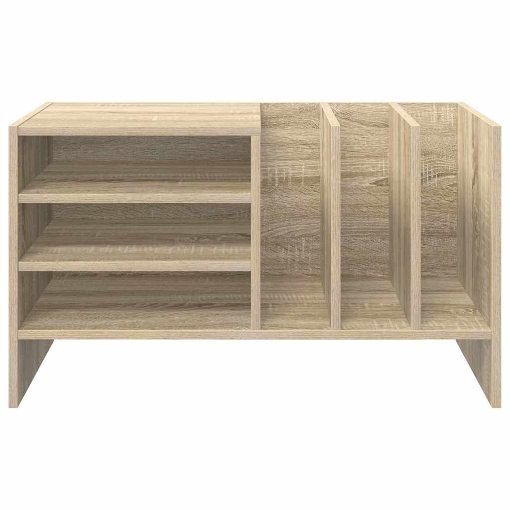 Record Cabinet with Shelf Sonoma Oak 78.5 x 35 x 45 cm
