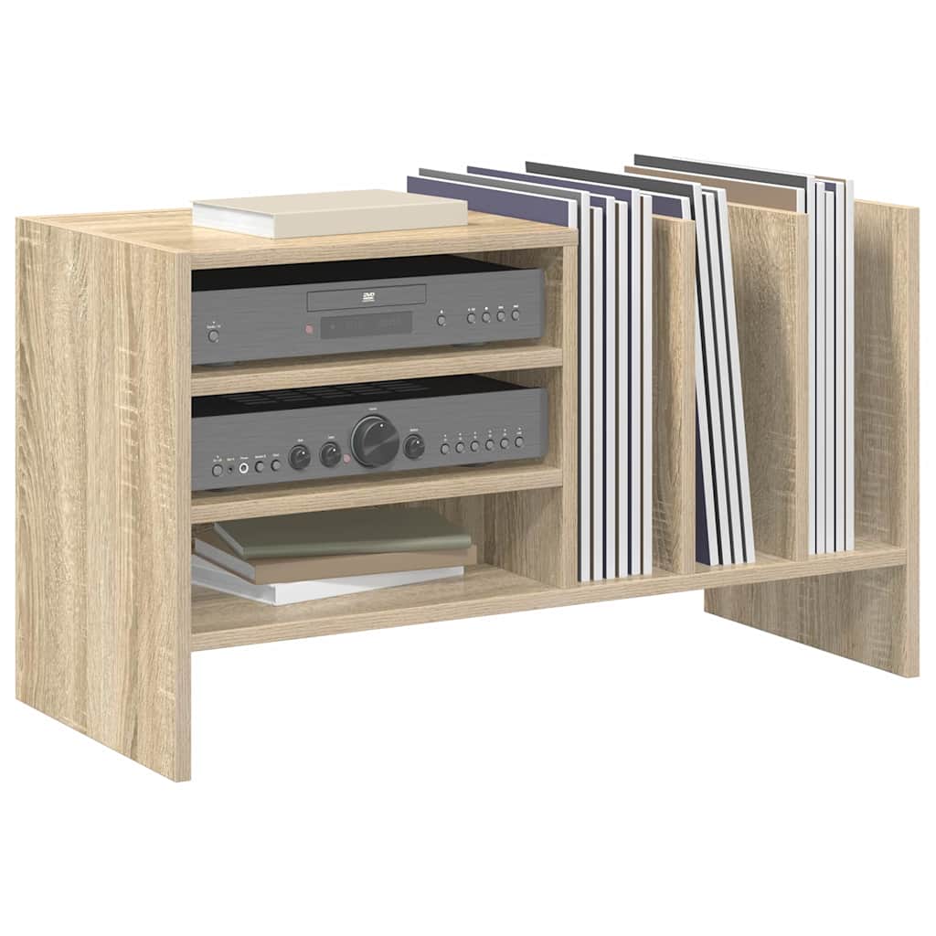 Record Cabinet with Shelf Sonoma Oak 78.5 x 35 x 45 cm