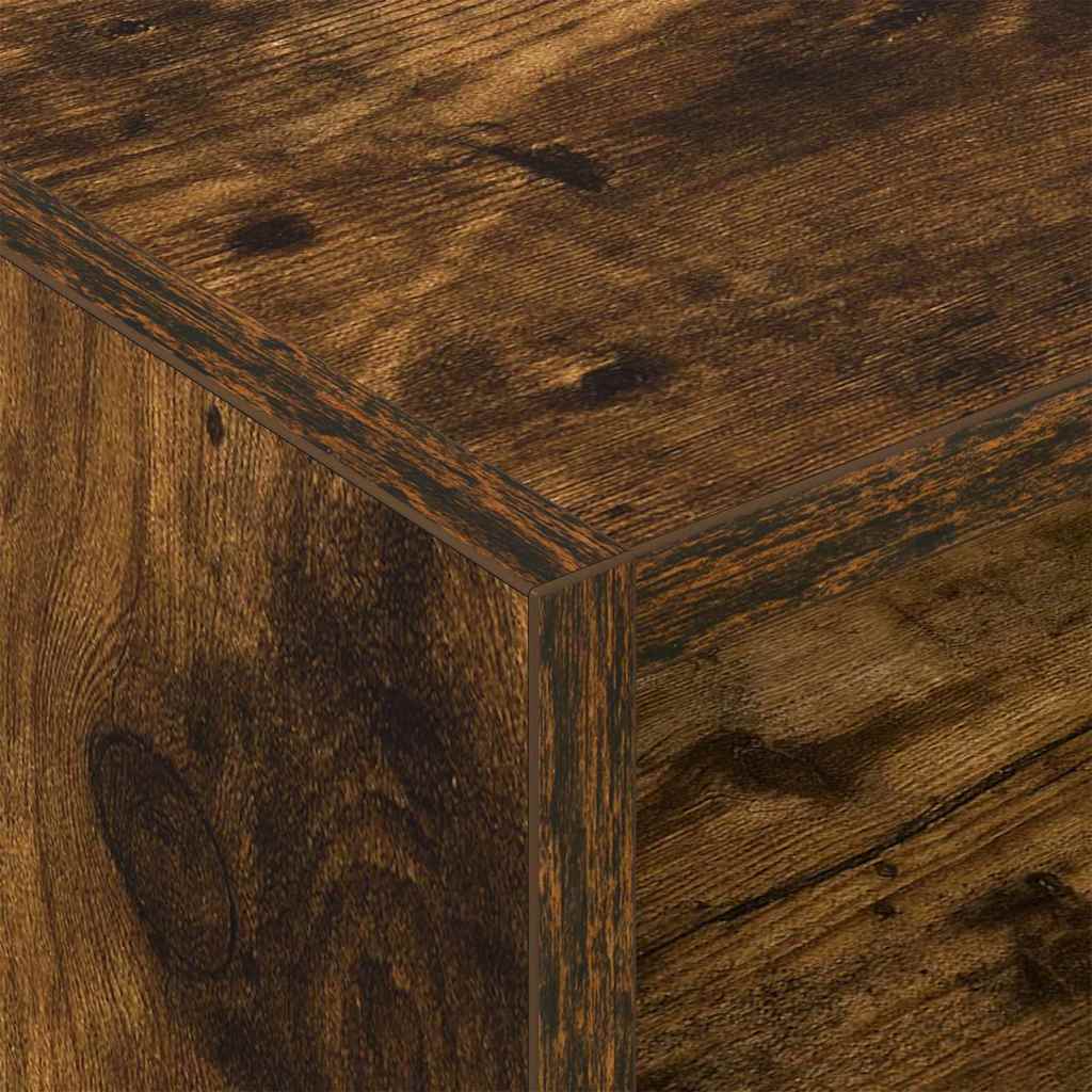 Record cabinet with shelf Smoked oak 78.5 x 35 x 45 cm