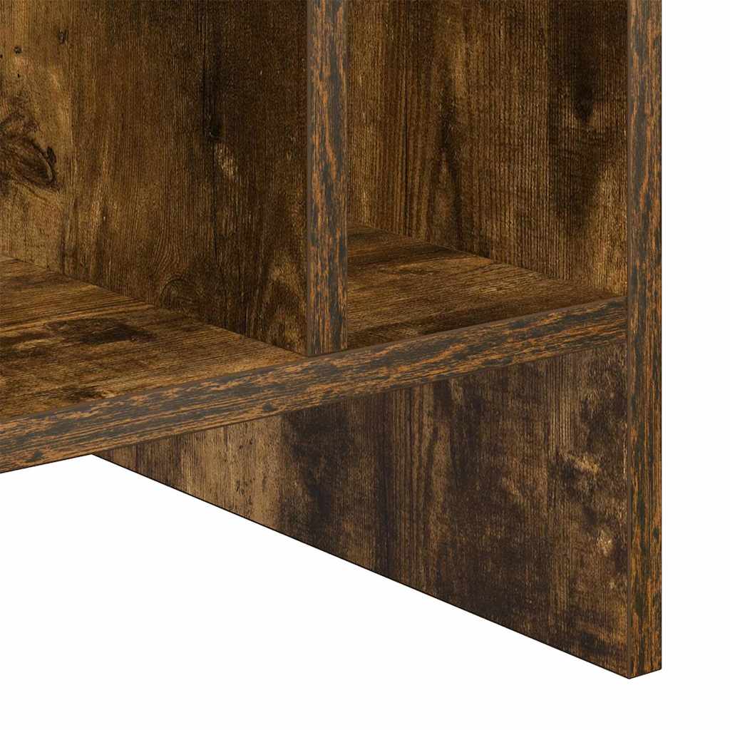 Record cabinet with shelf Smoked oak 78.5 x 35 x 45 cm