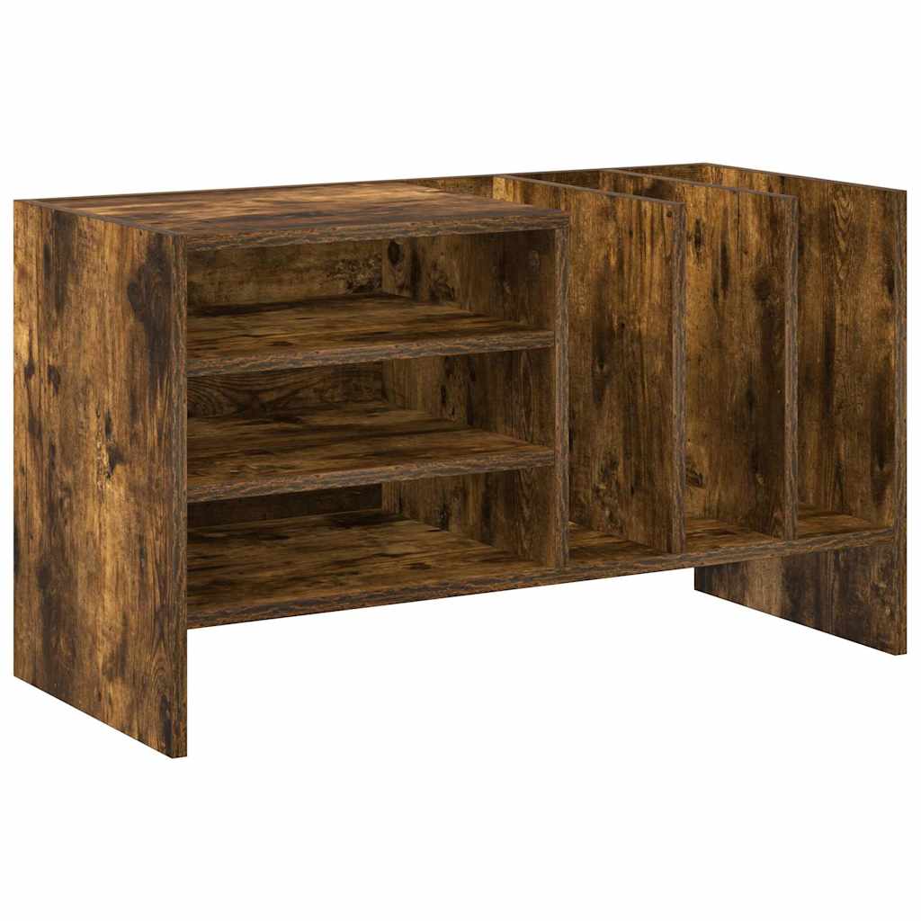 Record cabinet with shelf Smoked oak 78.5 x 35 x 45 cm