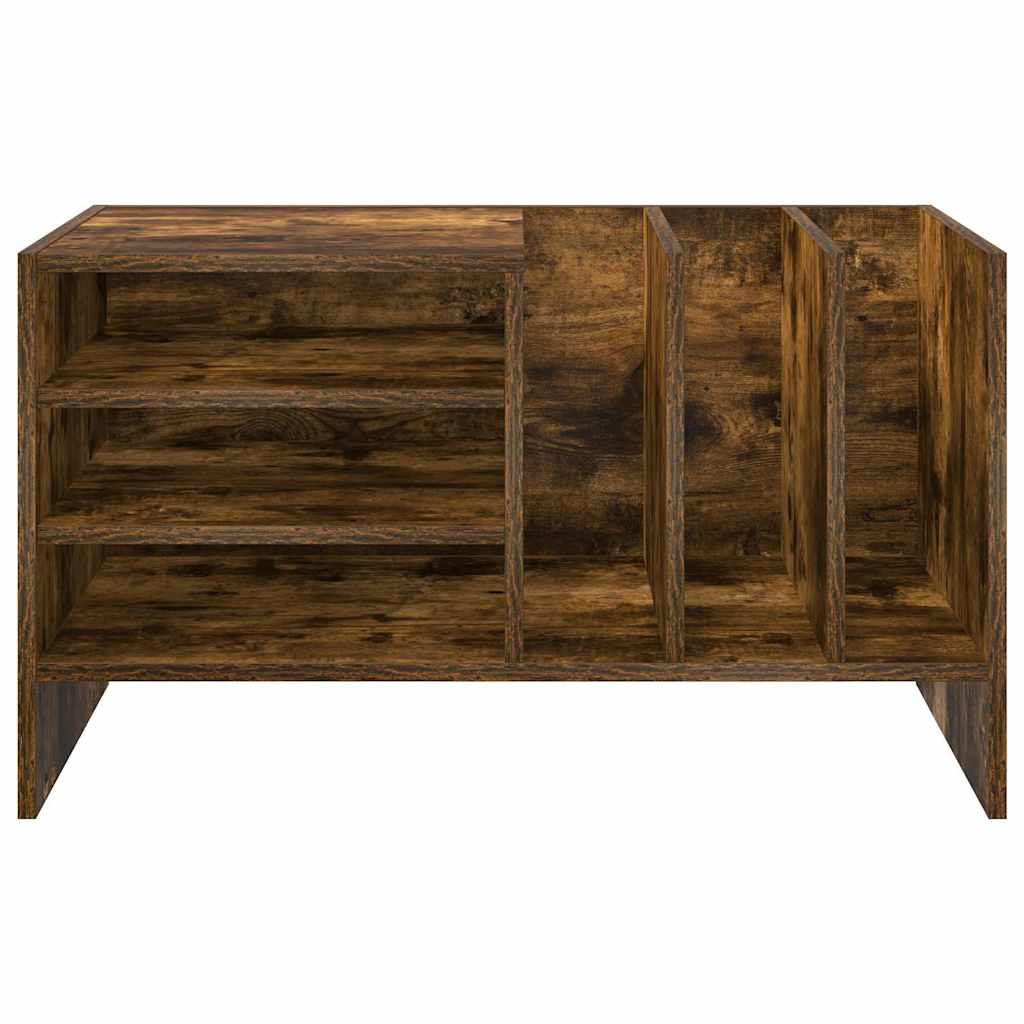 Record cabinet with shelf Smoked oak 78.5 x 35 x 45 cm