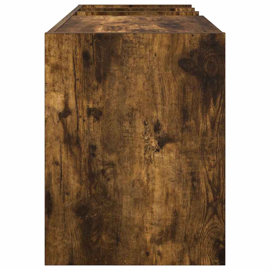Record cabinet with shelf Smoked oak 78.5 x 35 x 45 cm