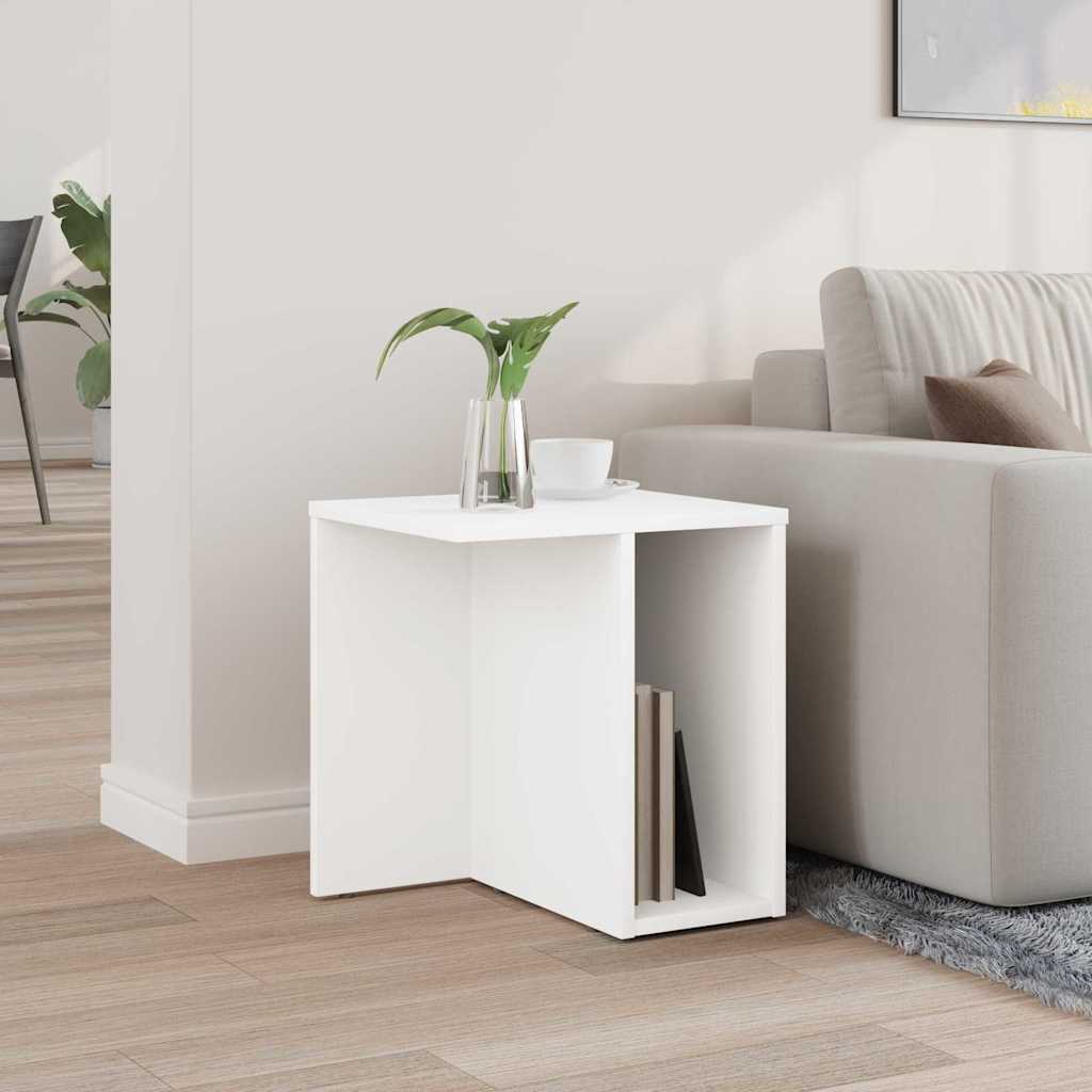 Coffee Table White 37 x 32 x 40 cm Engineered Wood