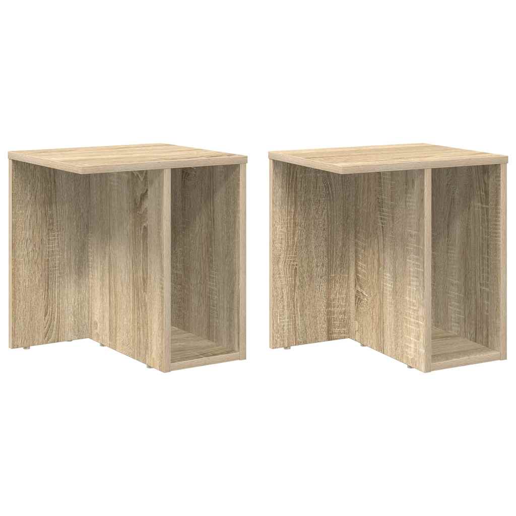 Coffee Tables 2 pcs Sonoma Oak 37 x 32 x 40 cm