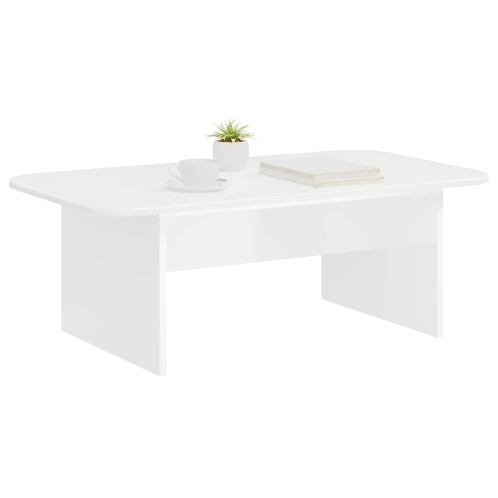 Kavos staliukas Balta 93 x 53 x 33 cm Apdirbta mediena