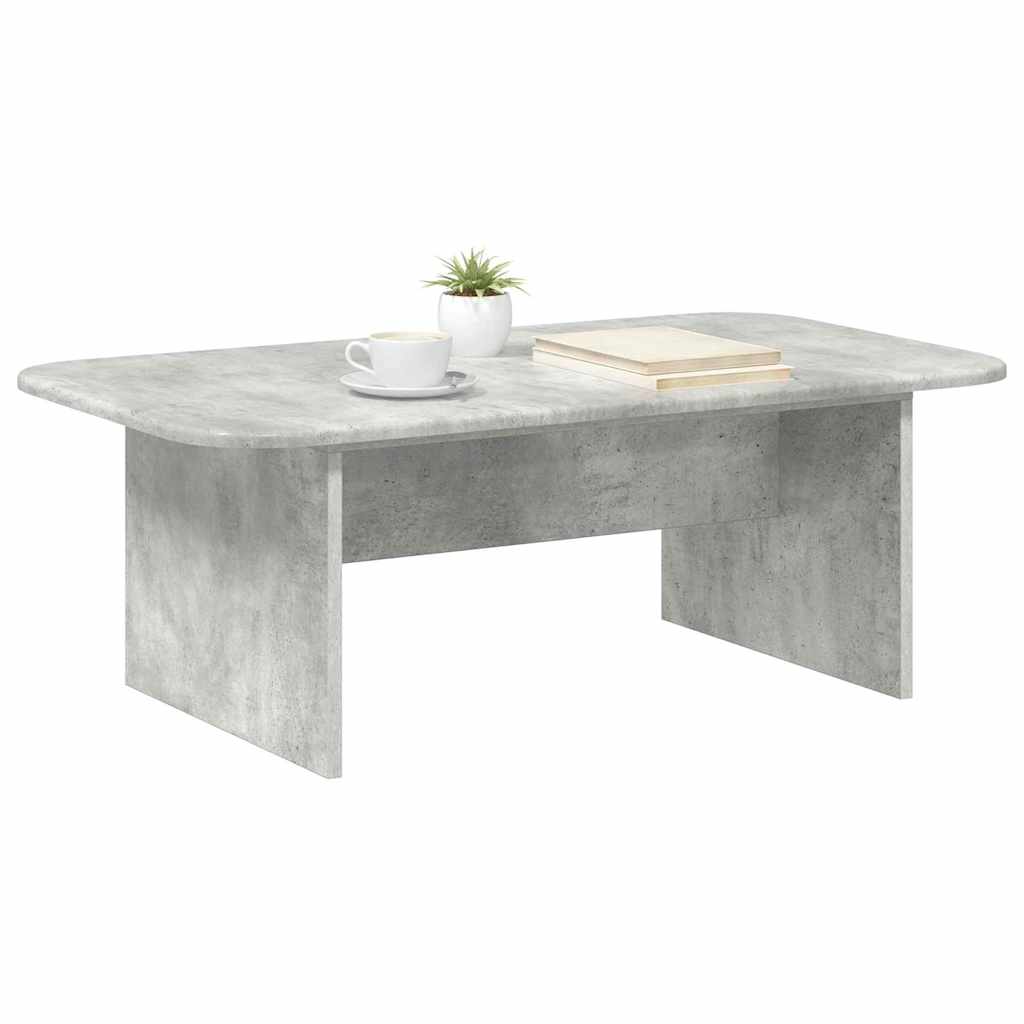 Kavos staliukas Betono pilka 93 x 53 x 33 cm Apdirbta mediena