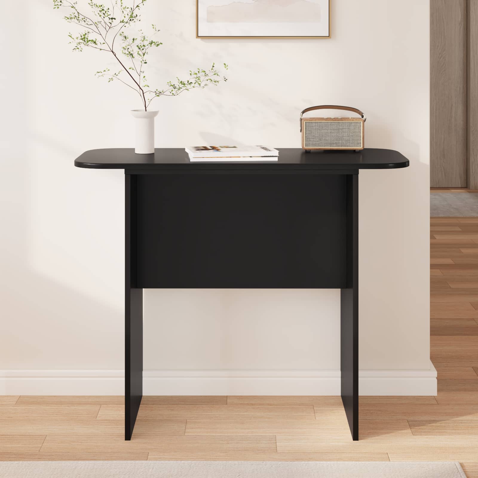 Konsolinis stalas Juoda 93 x 40 x 75 cm Apdirbta mediena