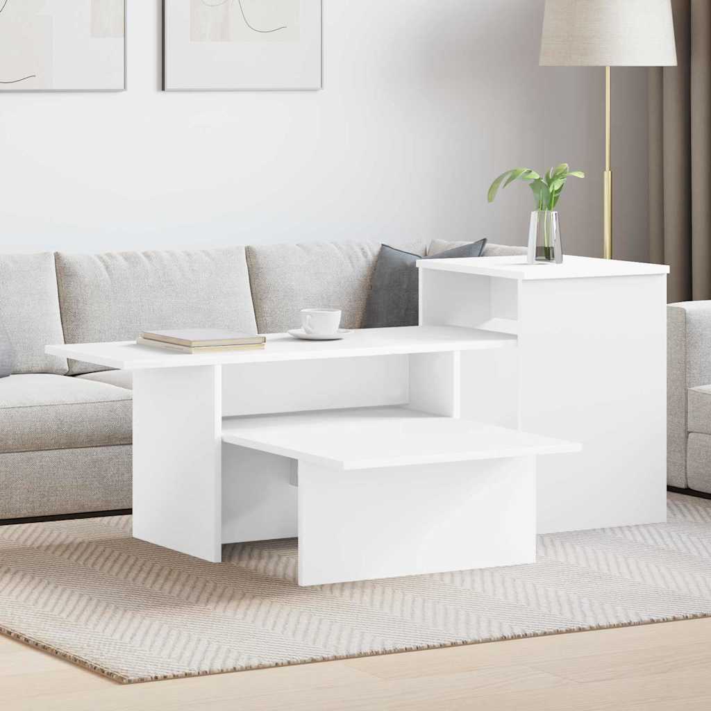Console table White 80 x 50 x 225 cm Engineered wood
